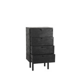 LABEL51 Ladekast Cotia - Zwart - Mangohout - 50cm breed