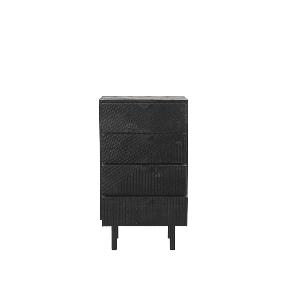 LABEL51 Ladekast Cotia - Zwart - Mangohout - 50cm breed