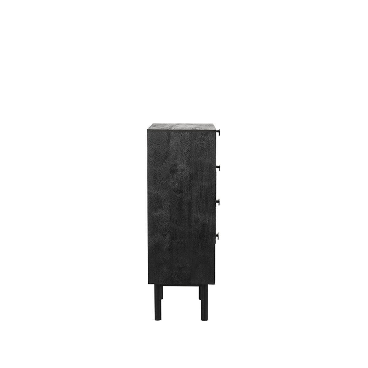 LABEL51 Ladekast Cotia - Zwart - Mangohout - 50cm breed