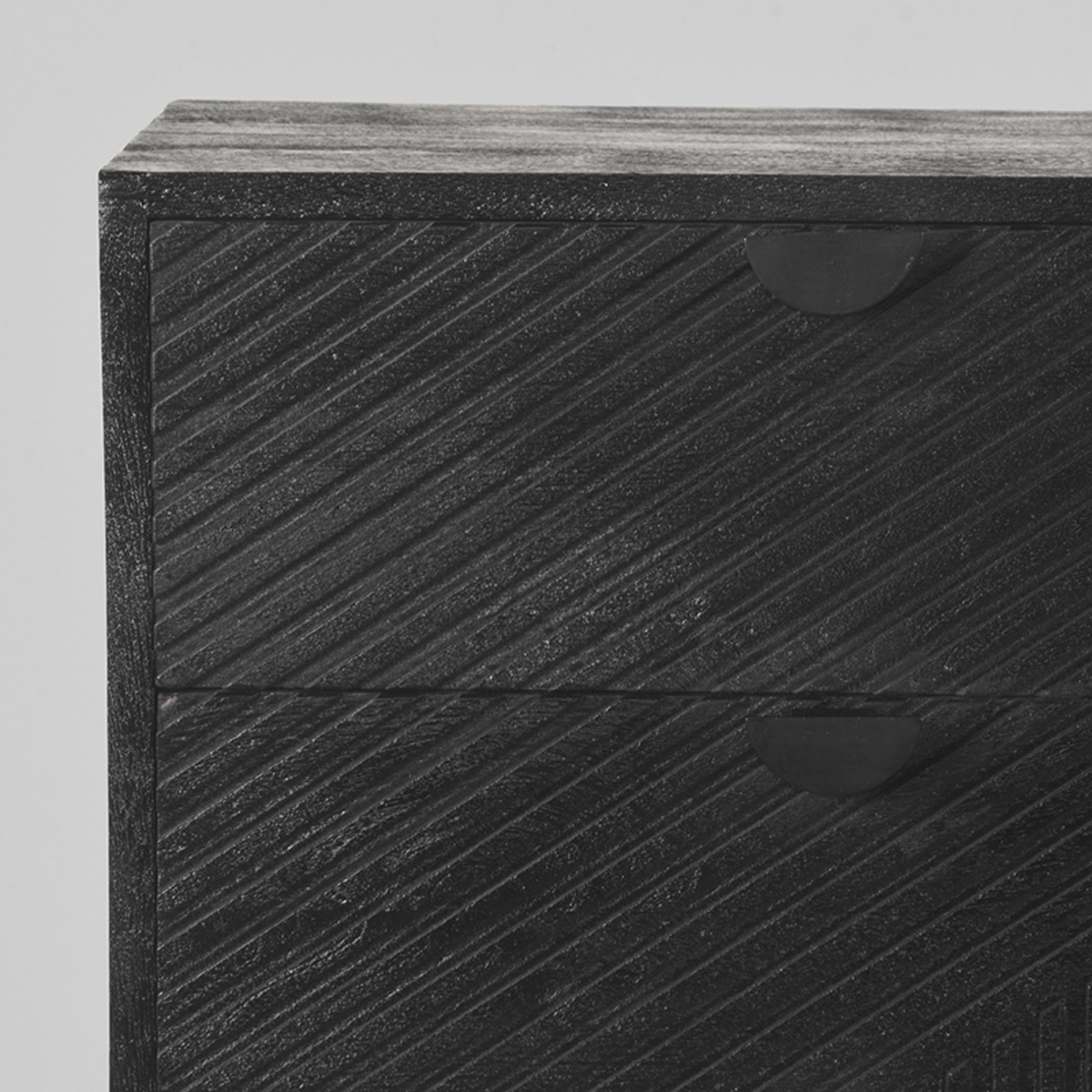 LABEL51 Ladekast Cotia - Zwart - Mangohout - 50cm breed