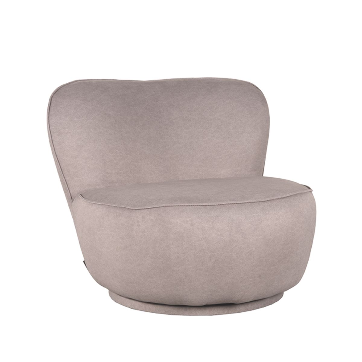 LABEL51 Fauteuil Bunny 90x90x75 cm - Taupe - Explore