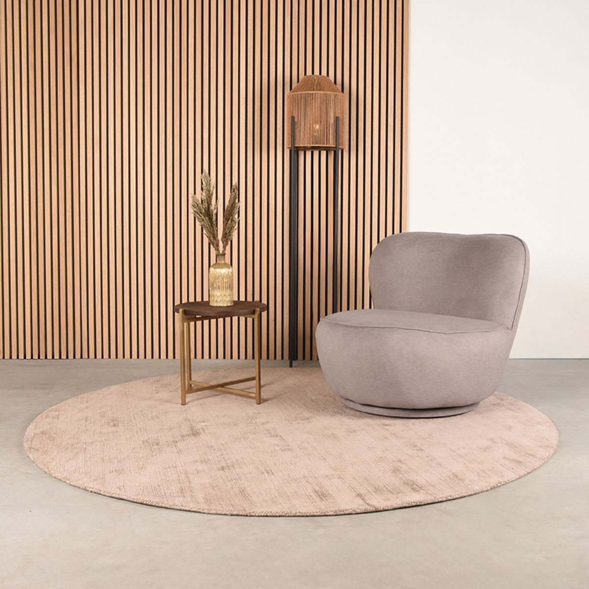 LABEL51 - Fauteuil Bunny - Soft Taupe - 90x90x75cm