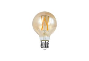 Hoyz Collection - Lichtbron LED [G70] Filament Bol Ø7 - Amberkleurig Glas