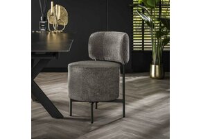 Hoyz Collection - Stoel Cocktail Draaibaar - 2 Stuks - Boucle Grijs