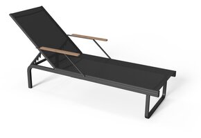 ZOMER-Sens-Line - Hawaii ligbed - verstelbaar - antraciet naturel - 195cm