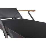 ZOMER-Sens-Line - Hawaii ligbed - verstelbaar - antraciet naturel - 195cm