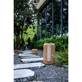 ZOMER-Sens-Line - Fleur Tuinlamp 28cm - Solar &amp; USB - Rotan