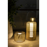 ZOMER-Sens-Line - Fleur Tuinlamp 28cm - Solar &amp; USB - Rotan