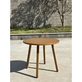 ZOMER-Sens-Line - Porto Sidetable ø58cm - Aluminium - Houtpatroon