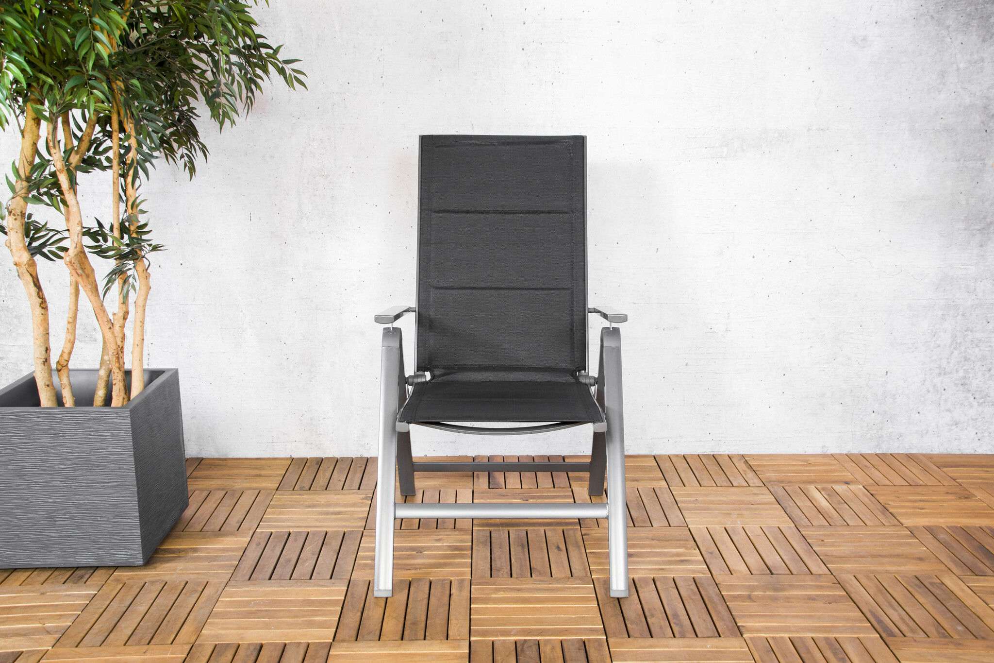 ZOMER-Sens-Line - Parma Tuinstoel - Verstelbare Tuinstoel - Grijs