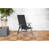 ZOMER-Sens-Line - Parma Tuinstoel - Verstelbare Tuinstoel - Grijs