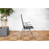 ZOMER-Sens-Line - Parma Tuinstoel - Verstelbare Tuinstoel - Grijs