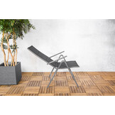 ZOMER-Sens-Line - Parma Tuinstoel - Verstelbare Tuinstoel - Grijs