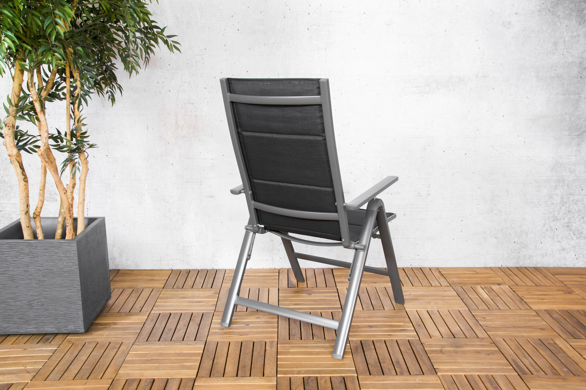 ZOMER-Sens-Line - Parma Tuinstoel - Verstelbare Tuinstoel - Grijs
