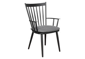 ZOMER-Sens-Line - Amsterdam Tuinstoel Zwart - Aluminium - Set van 2