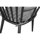 ZOMER-Sens-Line - Amsterdam Tuinstoel Zwart - Aluminium - Set van 2