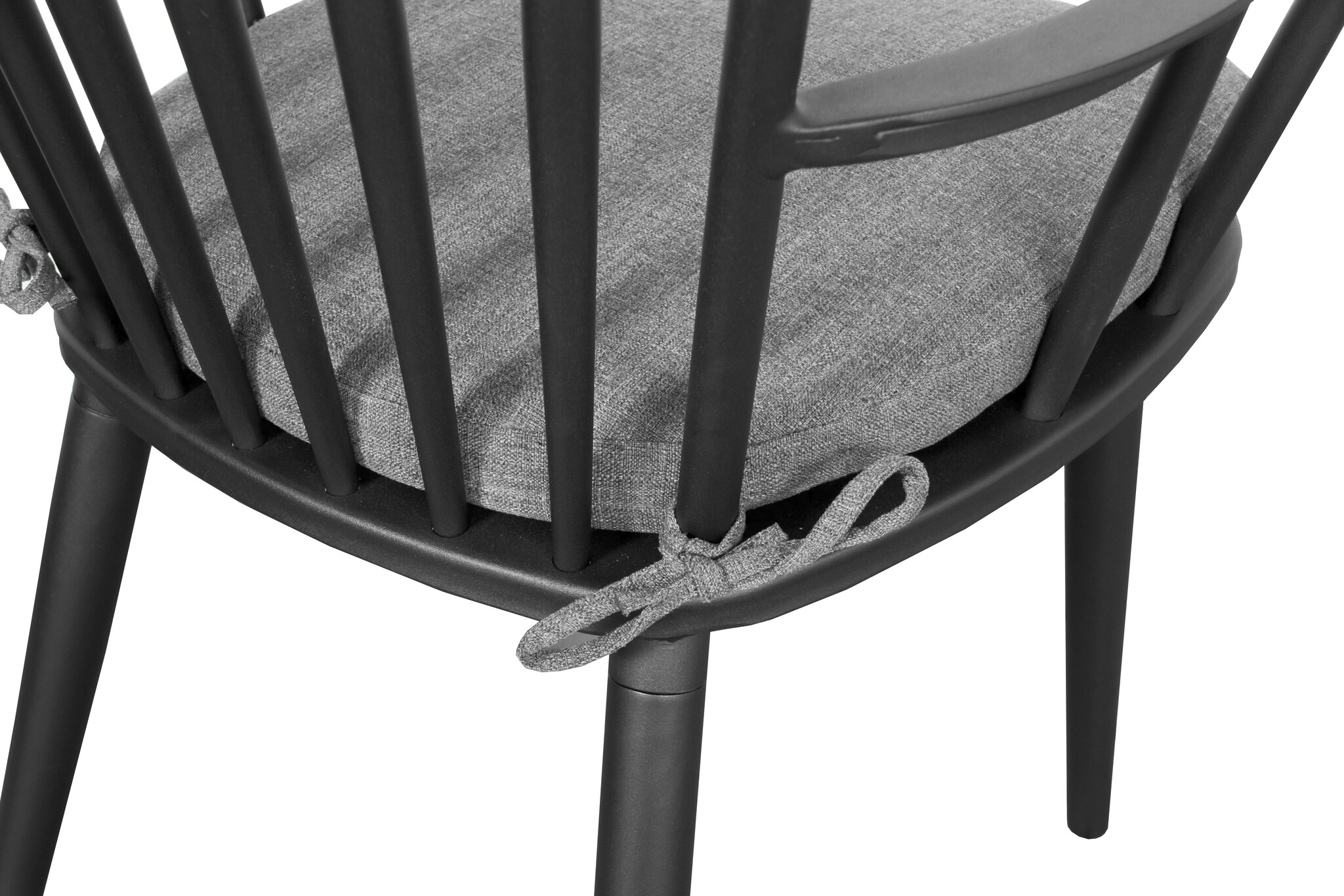 ZOMER-Sens-Line - Amsterdam Tuinstoel Zwart - Aluminium - Set van 2