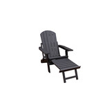 ZOMER-Sens-Line - Montreal Lounge stoel - Zwart - inklapbaar