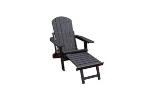 ZOMER-Sens-Line - Montreal Lounge stoel - Zwart - inklapbaar