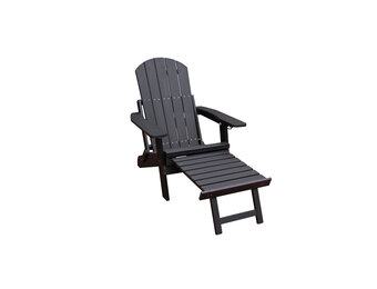 ZOMER-Sens-Line - Montreal Lounge stoel - Zwart - inklapbaar