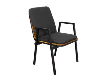 ZOMER-Sens-Line - Dexter Tuinstoel - Zwart - Acaciahout - Set van 4
