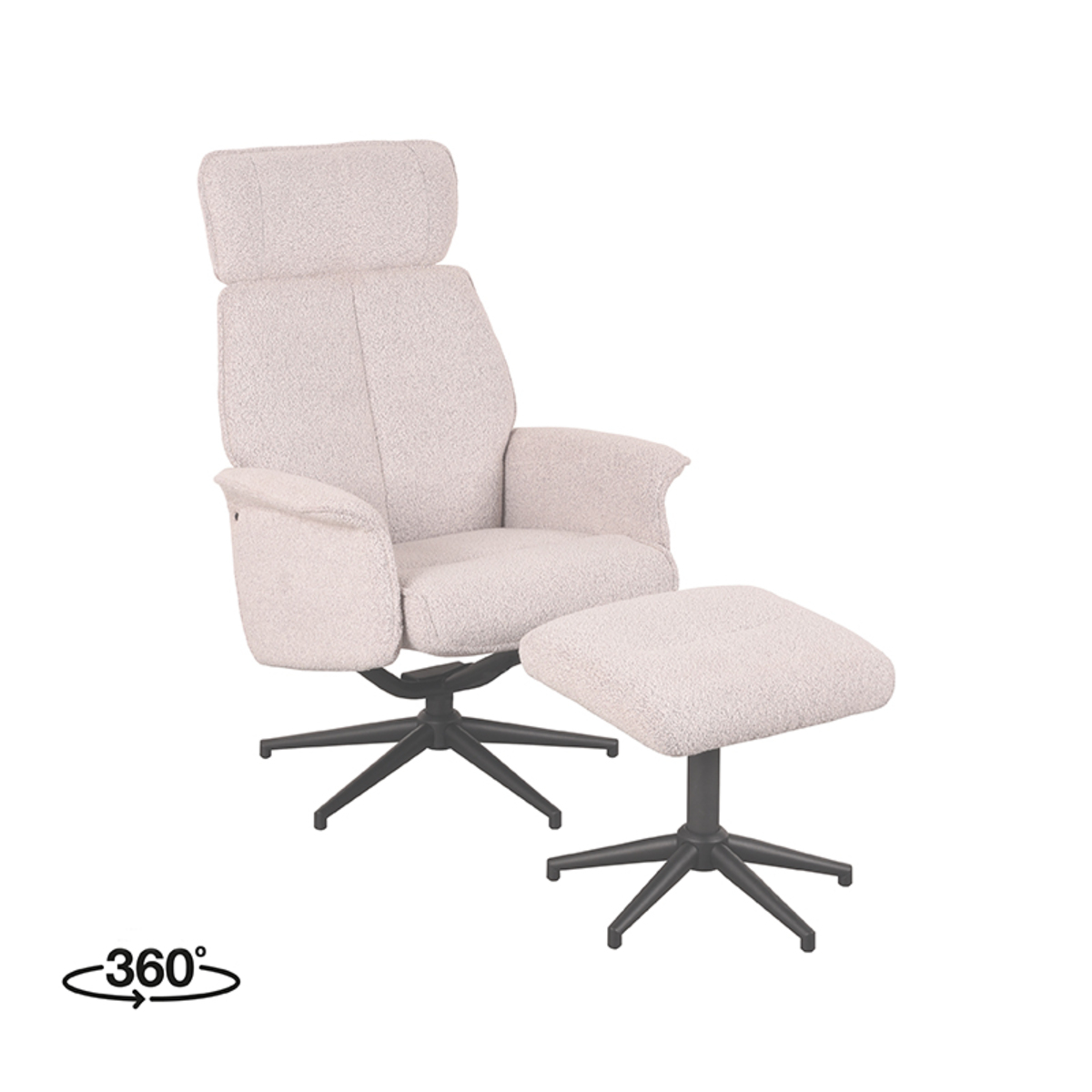 LABEL51 - Fauteuil Verdal - Beige - 79x77x109cm