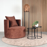 LABEL51 - Fauteuil Evy - Rust - 90x90x75cm