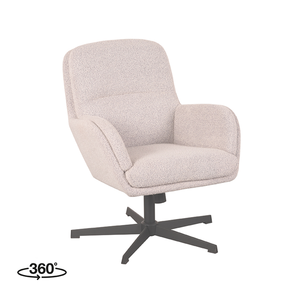 LABEL51 - Fauteuil Moss - Beige - 77x70x90cm