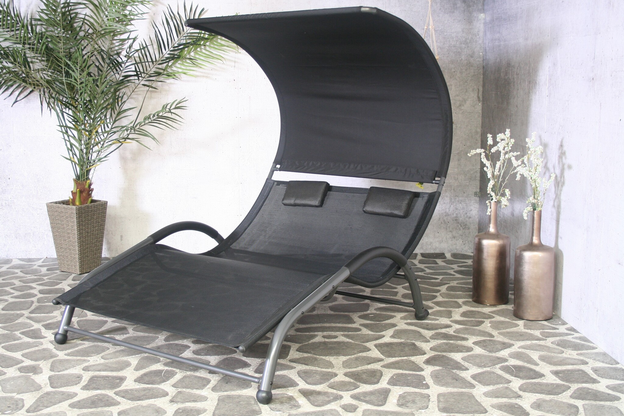 ZOMER-Sens-Line - Cuba 2-Persoonsligbed - Zwart