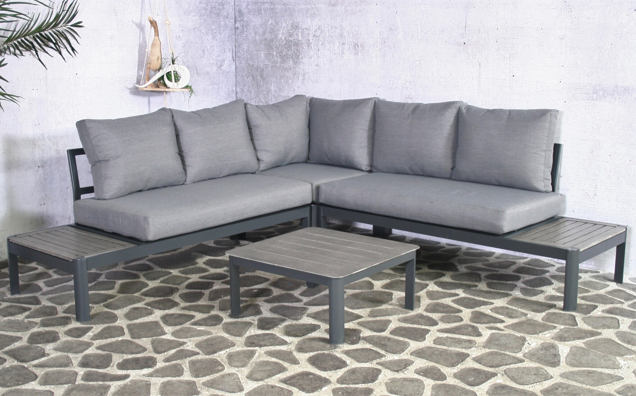 ZOMER-Sens-Line - Leroy Loungeset - 2-delig - Grijs