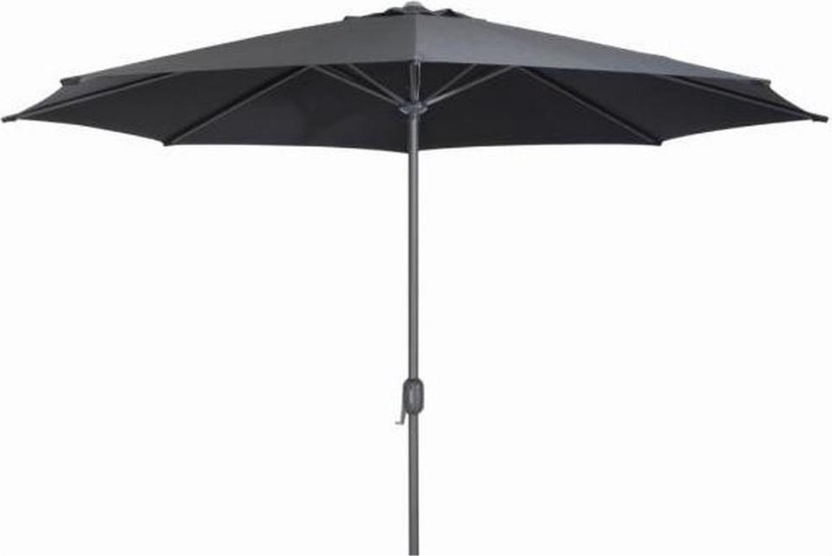 ZOMER-Sens-Line - Salou Parasol Black Ø300 Cm - Zwart