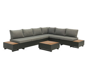 ZOMER-Sens-Line - Diego Loungeset - 7-delig - Bruin/Zwart