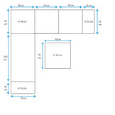 ZOMER-Sens-Line - Diego Loungeset - 7-delig - Bruin/Zwart