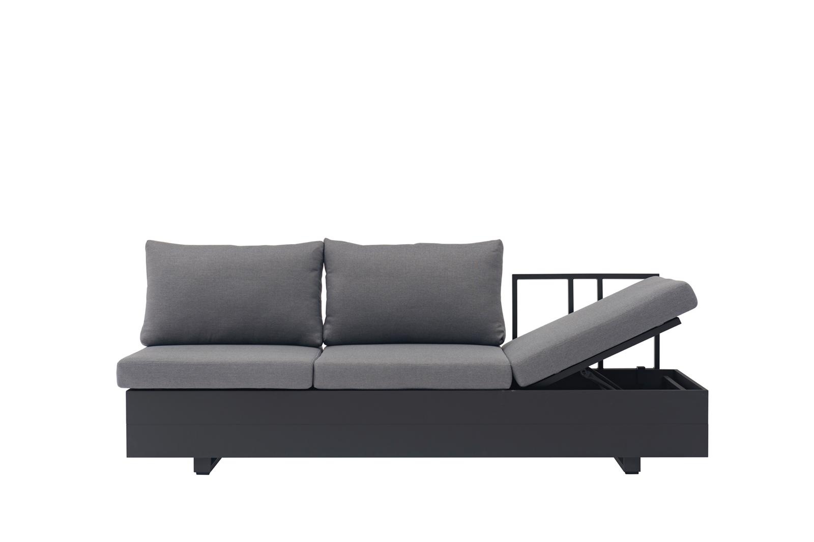 ZOMER-Sens-Line - Diego Loungeset - 7-delig - Bruin/Zwart