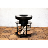 ZOMER-Sens-Line - Mila bbq firepit - 56x56x65cm - Zwart