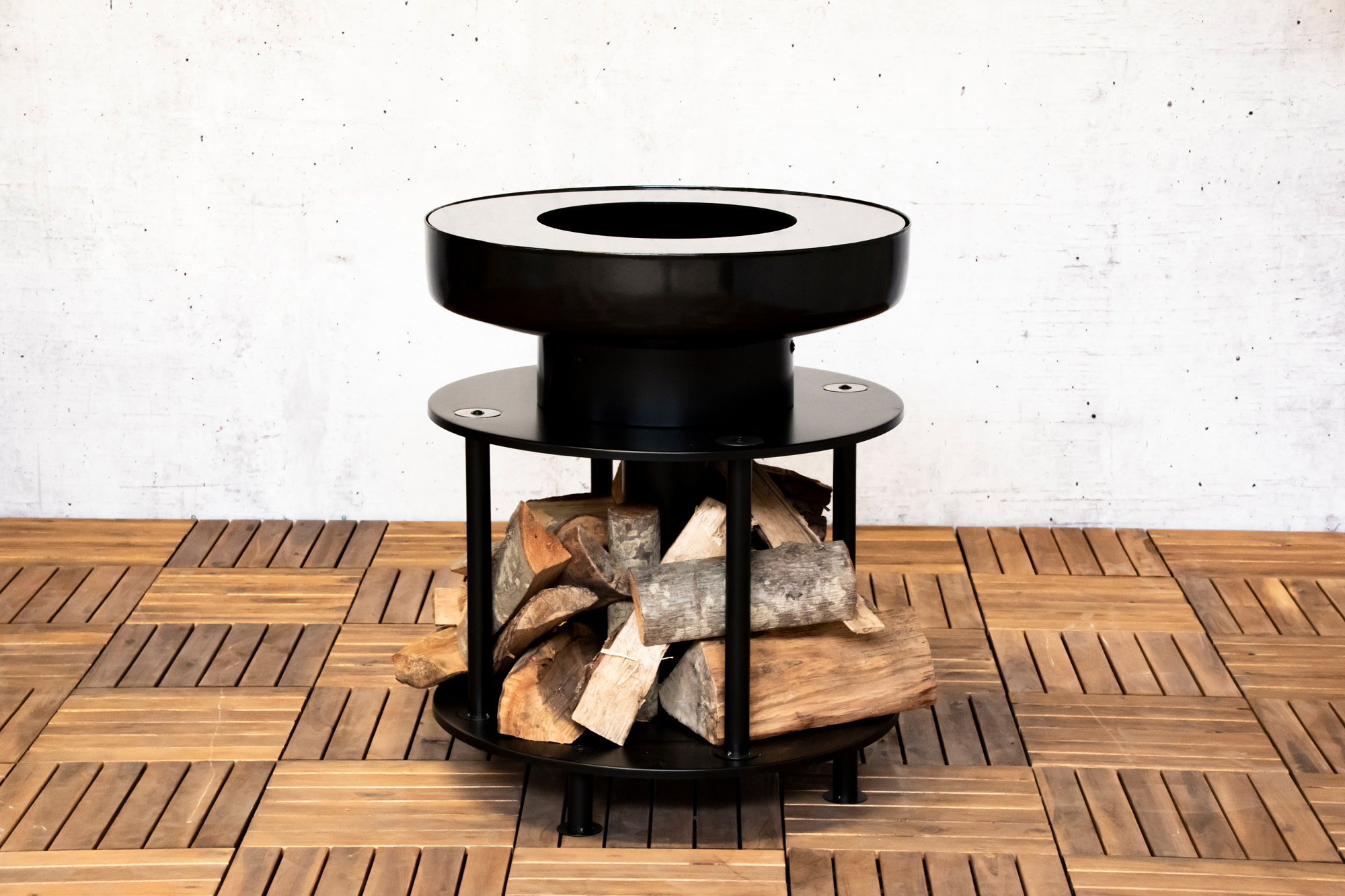 ZOMER-Sens-Line - Mila bbq firepit - 56x56x65cm - Zwart