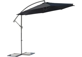 ZOMER-Sens-Line - Menorca Parasol Black Ø300 Cm - Zwart
