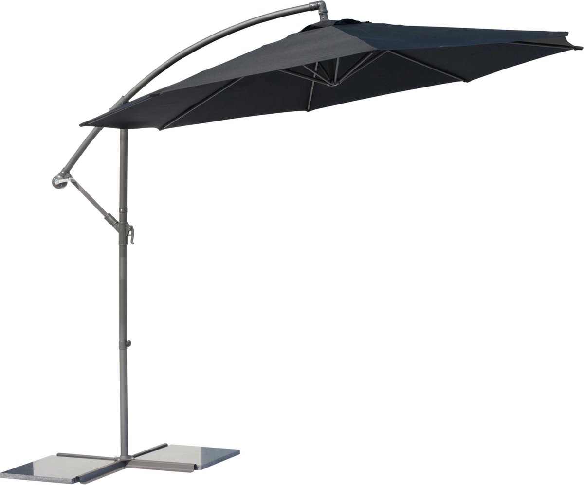 ZOMER-Sens-Line - Menorca Parasol Black Ø300 Cm - Zwart