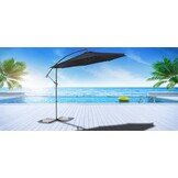 ZOMER-Sens-Line - Menorca Parasol Black Ø300 Cm - Zwart