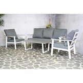 ZOMER-Sens-Line - Dublin Loungeset - 4-delig - Wit