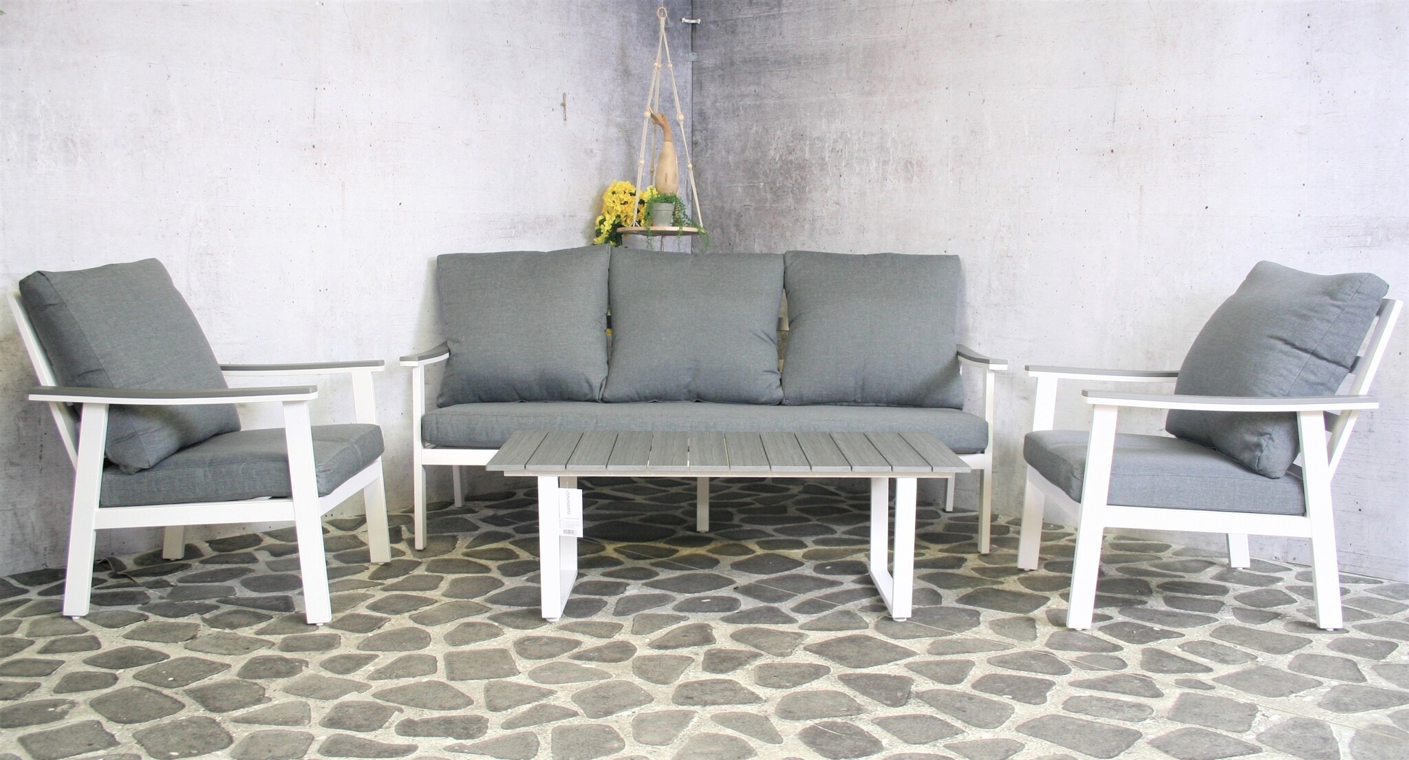 ZOMER-Sens-Line - Dublin Loungeset - 4-delig - Wit