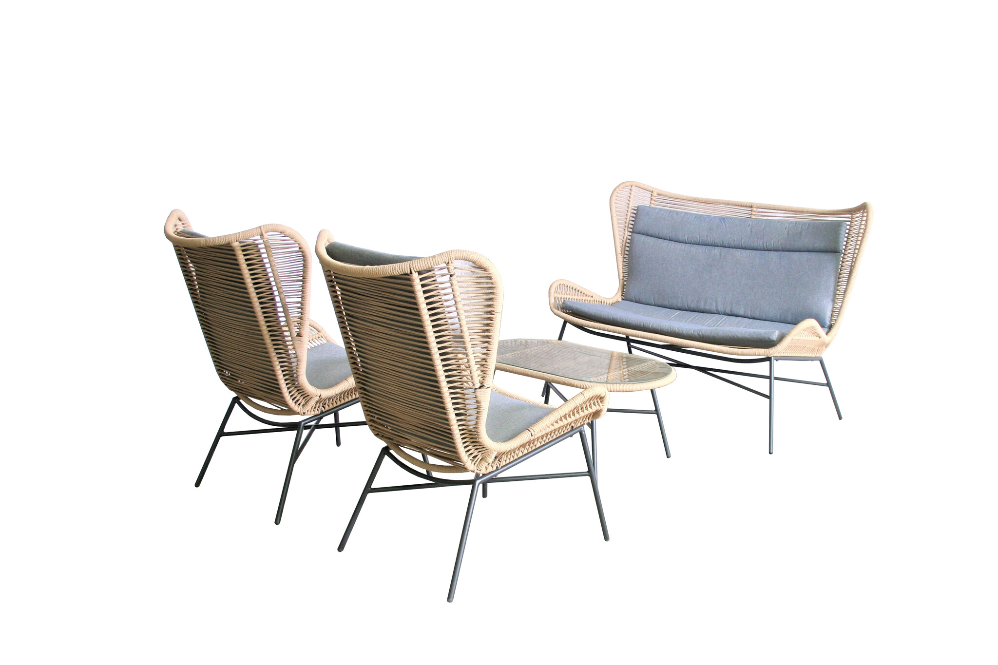 SenS-Line - Rome Loungeset Sand - 4-delig - Beige