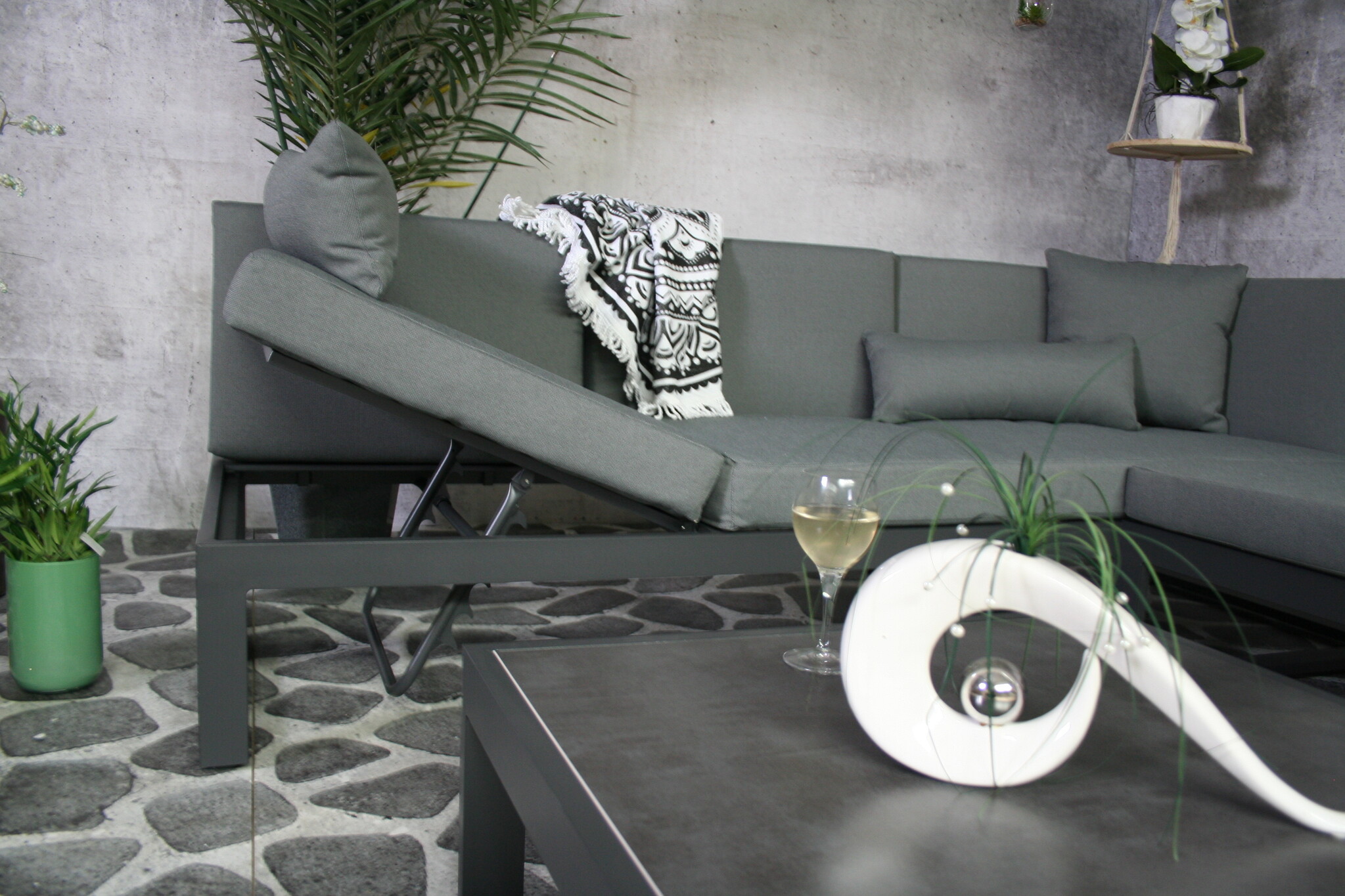SenS-Line - Malaga Loungeset - 230x260x78 cm - Grijs