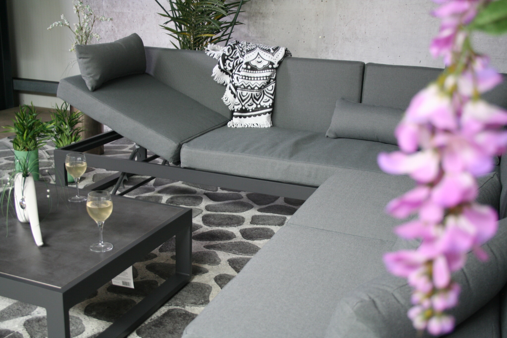 SenS-Line - Malaga Loungeset - 230x260x78 cm - Grijs