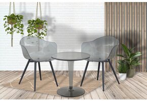 ZOMER-Sens-Line - Casper - Tuintafel - Ø49 cm - Transparant