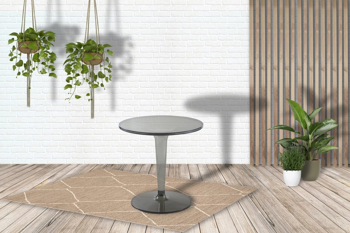 ZOMER-Sens-Line - Casper - Tuintafel - Ø49 cm - Transparant