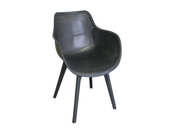 ZOMER-Sens-Line - Jasper Tuinstoel - Grijs - 4 stuks