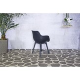 ZOMER-Sens-Line - Jasper Tuinstoel - Grijs - 4 stuks