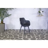 ZOMER-Sens-Line - Jasper Tuinstoel - Grijs - 4 stuks