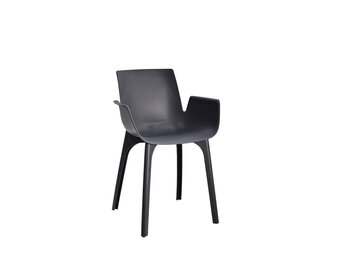 ZOMER-Sens-Line - Jasmine tuinstoel - Kunststof - set van 4 - antraciet